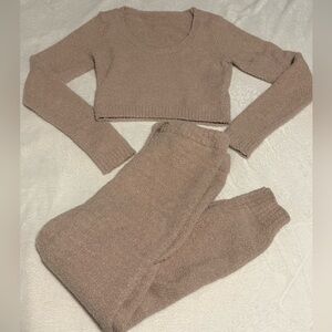 SHEIN Soft Beige Knit Set